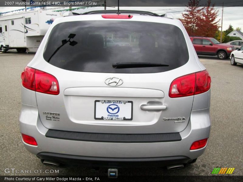 Bright Silver / Gray 2007 Hyundai Santa Fe SE 4WD