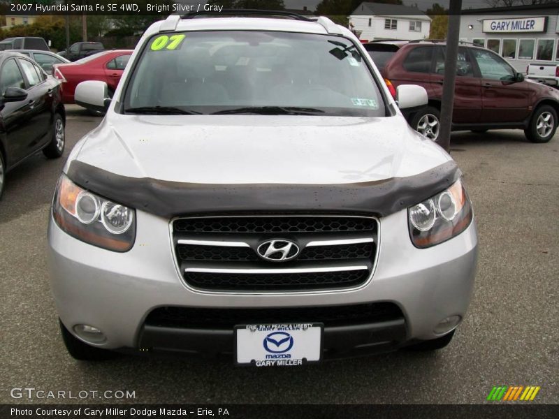 Bright Silver / Gray 2007 Hyundai Santa Fe SE 4WD