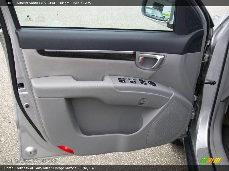 Bright Silver / Gray 2007 Hyundai Santa Fe SE 4WD