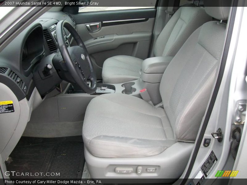 Bright Silver / Gray 2007 Hyundai Santa Fe SE 4WD