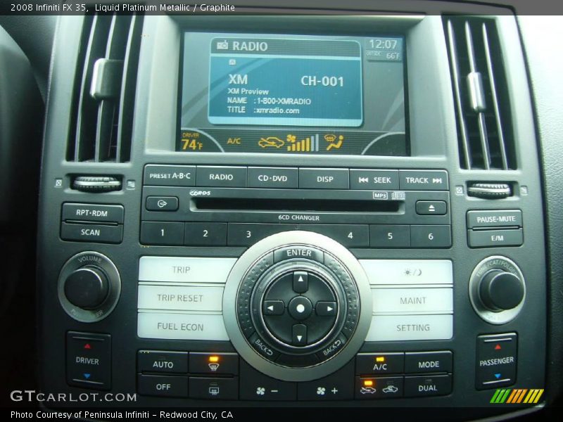 Liquid Platinum Metallic / Graphite 2008 Infiniti FX 35