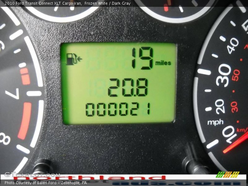 Frozen White / Dark Gray 2010 Ford Transit Connect XLT Cargo Van