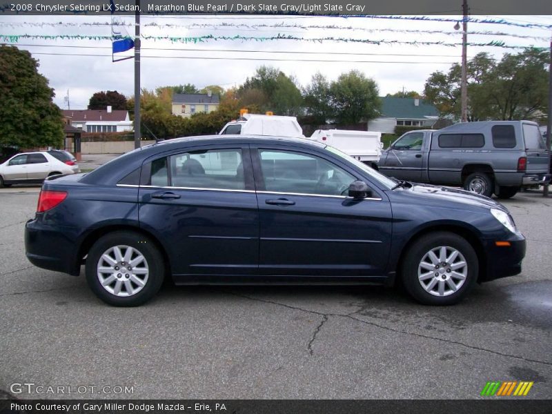 Marathon Blue Pearl / Dark Slate Gray/Light Slate Gray 2008 Chrysler Sebring LX Sedan