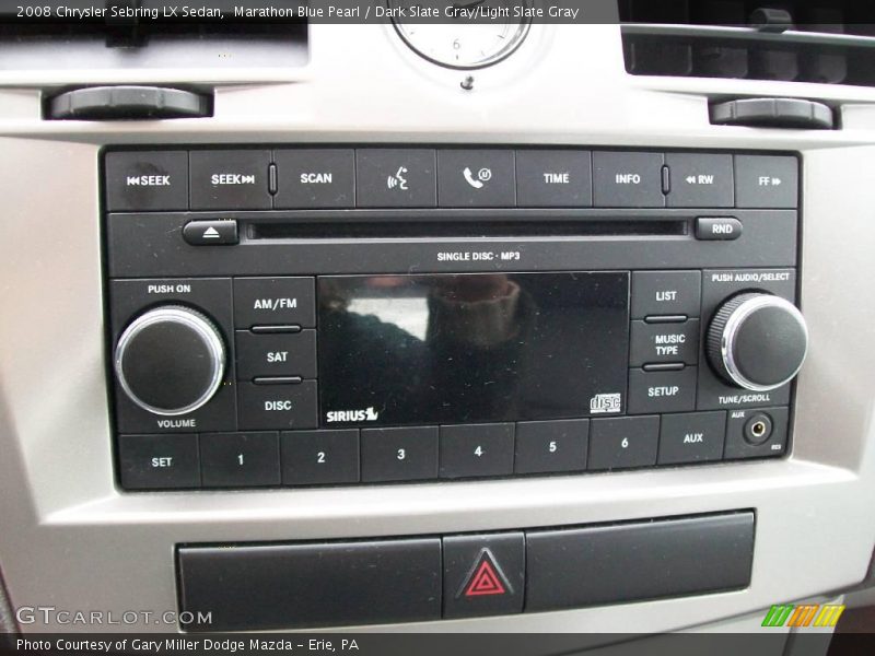 Marathon Blue Pearl / Dark Slate Gray/Light Slate Gray 2008 Chrysler Sebring LX Sedan