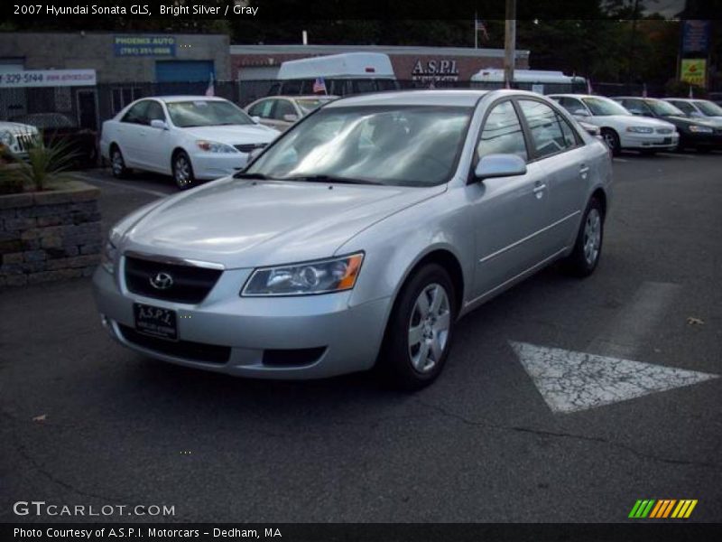 Bright Silver / Gray 2007 Hyundai Sonata GLS