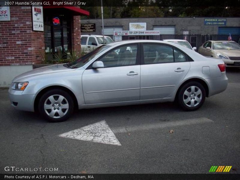 Bright Silver / Gray 2007 Hyundai Sonata GLS