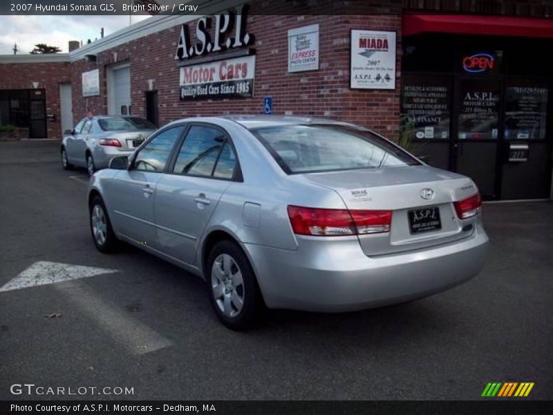 Bright Silver / Gray 2007 Hyundai Sonata GLS