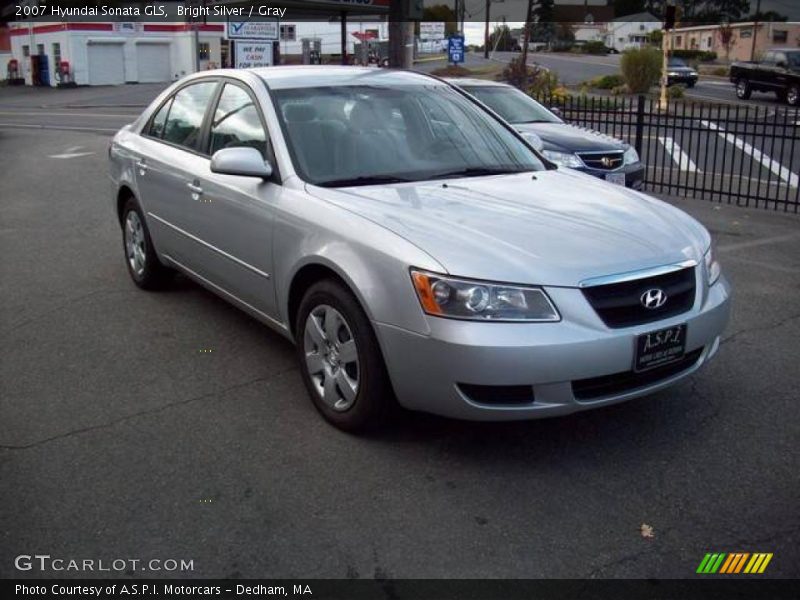 Bright Silver / Gray 2007 Hyundai Sonata GLS