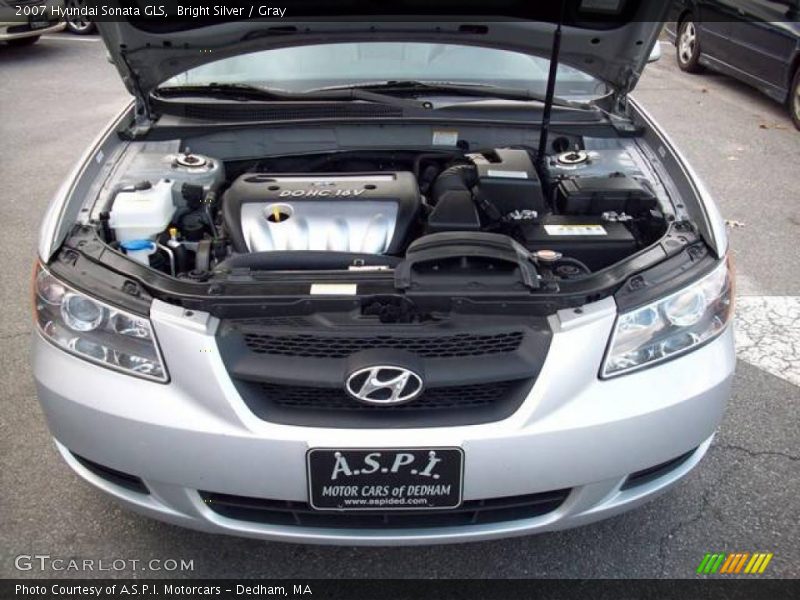 Bright Silver / Gray 2007 Hyundai Sonata GLS