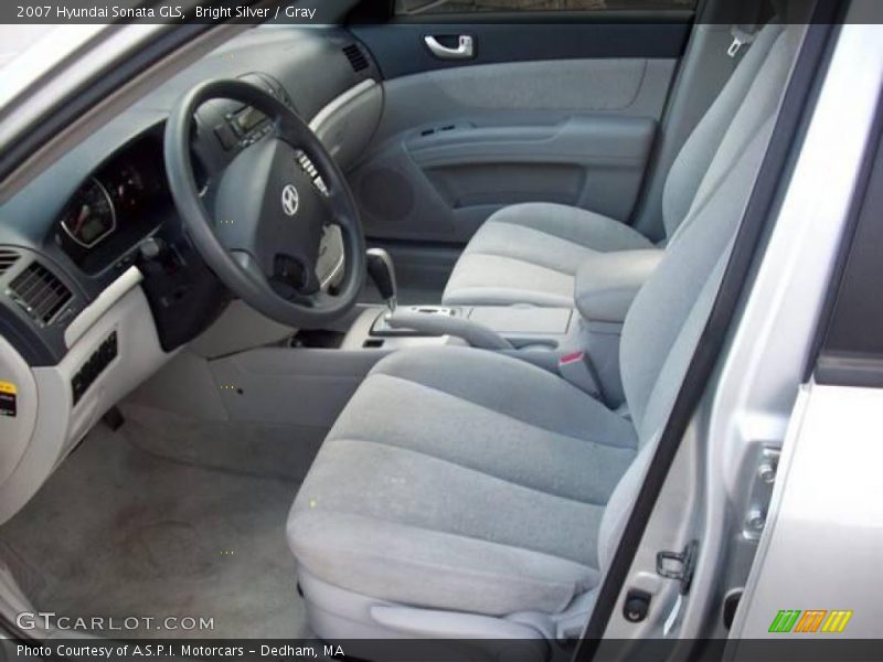 Bright Silver / Gray 2007 Hyundai Sonata GLS