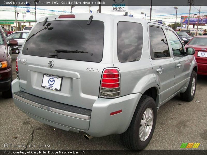 Satellite Silver Metallic / Black 2006 Mercury Mariner Premier 4WD