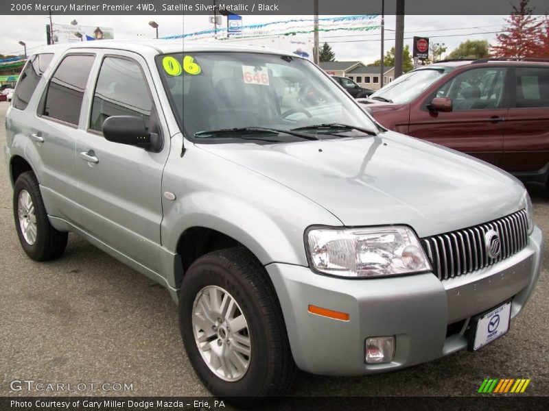 Satellite Silver Metallic / Black 2006 Mercury Mariner Premier 4WD