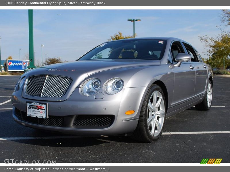 Silver Tempest / Black 2006 Bentley Continental Flying Spur