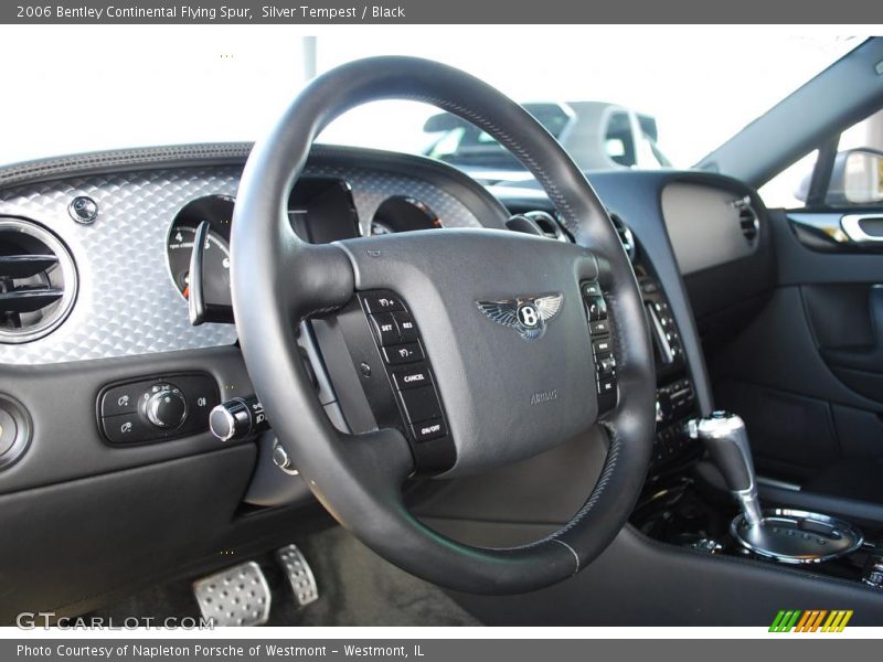 Silver Tempest / Black 2006 Bentley Continental Flying Spur