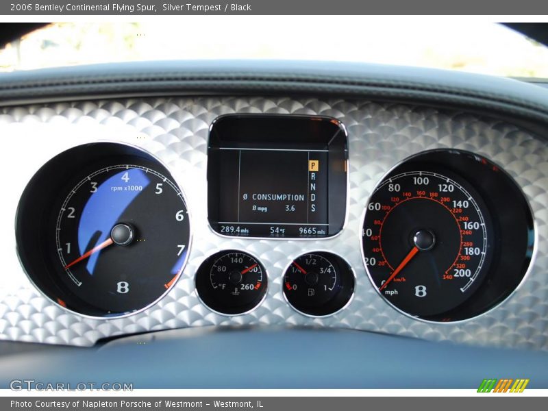 Silver Tempest / Black 2006 Bentley Continental Flying Spur