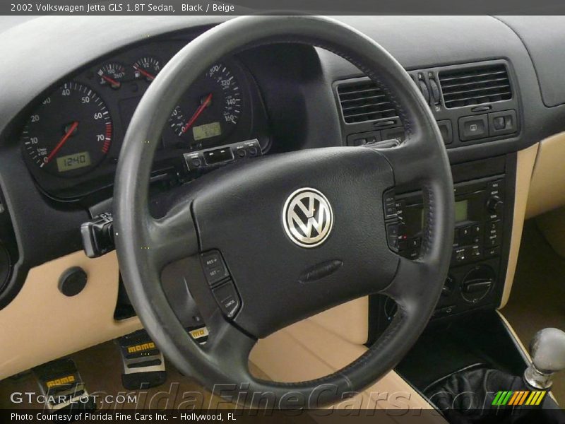 Black / Beige 2002 Volkswagen Jetta GLS 1.8T Sedan