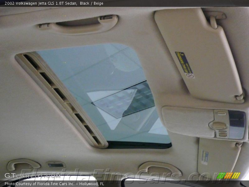 Black / Beige 2002 Volkswagen Jetta GLS 1.8T Sedan