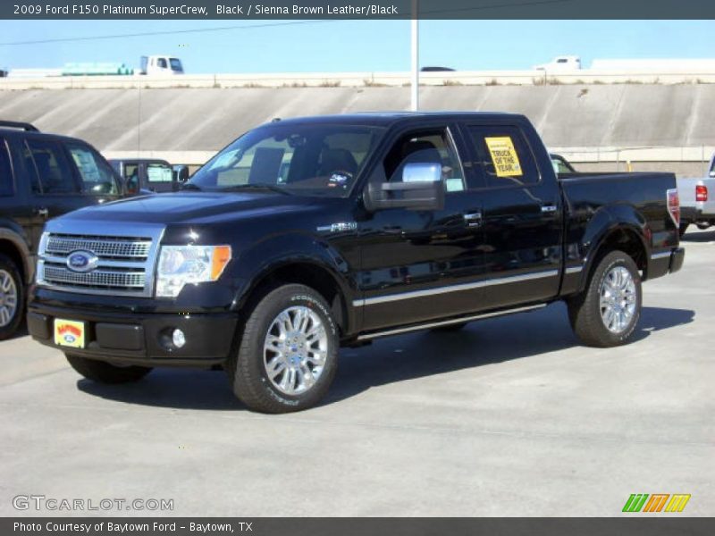 Black / Sienna Brown Leather/Black 2009 Ford F150 Platinum SuperCrew