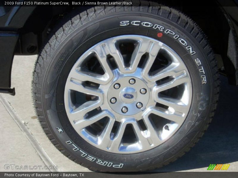 Black / Sienna Brown Leather/Black 2009 Ford F150 Platinum SuperCrew