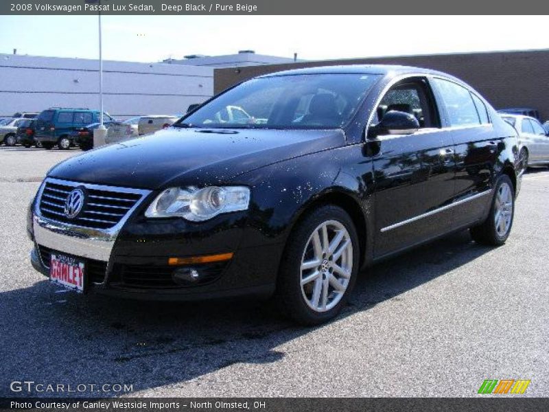 Deep Black / Pure Beige 2008 Volkswagen Passat Lux Sedan