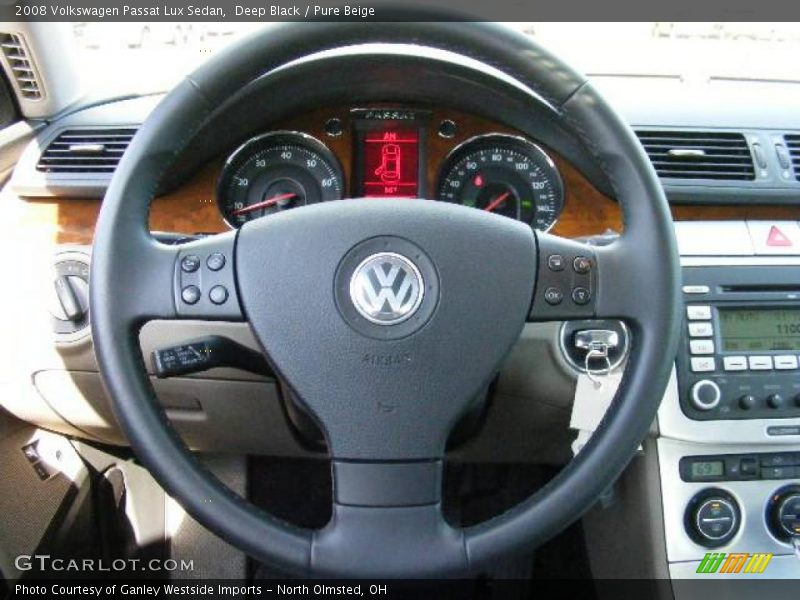 Deep Black / Pure Beige 2008 Volkswagen Passat Lux Sedan