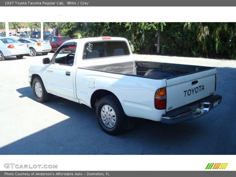 White / Grey 1997 Toyota Tacoma Regular Cab