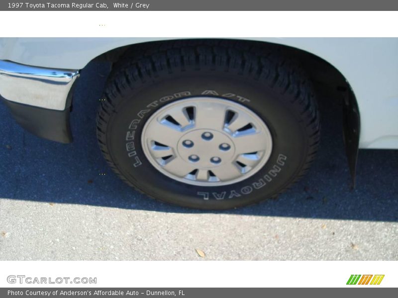 White / Grey 1997 Toyota Tacoma Regular Cab