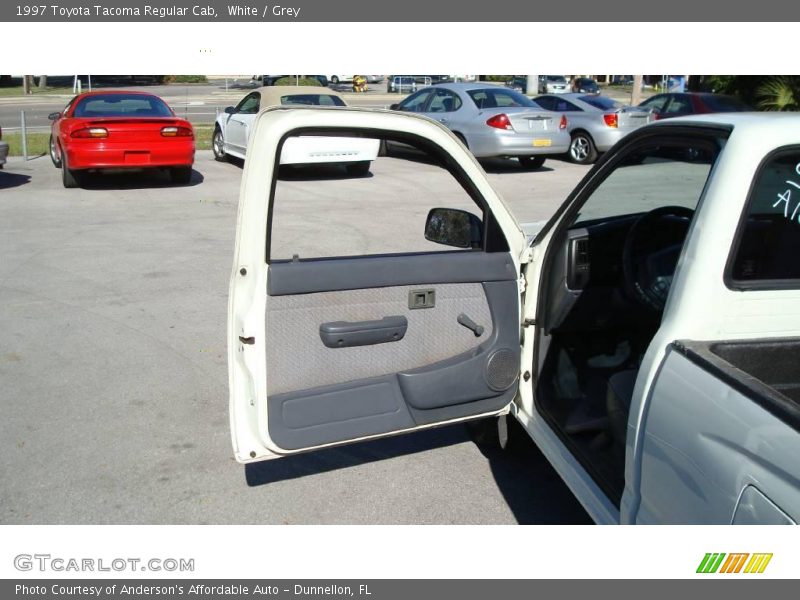 White / Grey 1997 Toyota Tacoma Regular Cab
