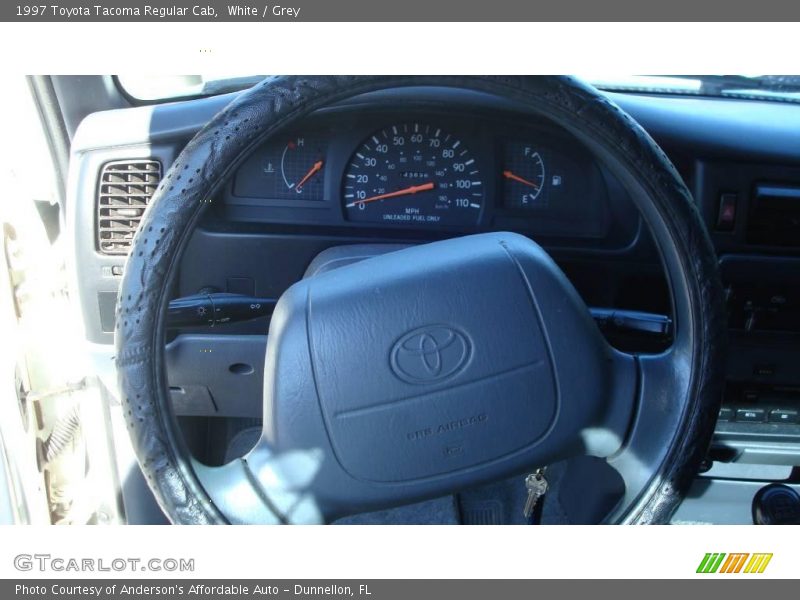 White / Grey 1997 Toyota Tacoma Regular Cab
