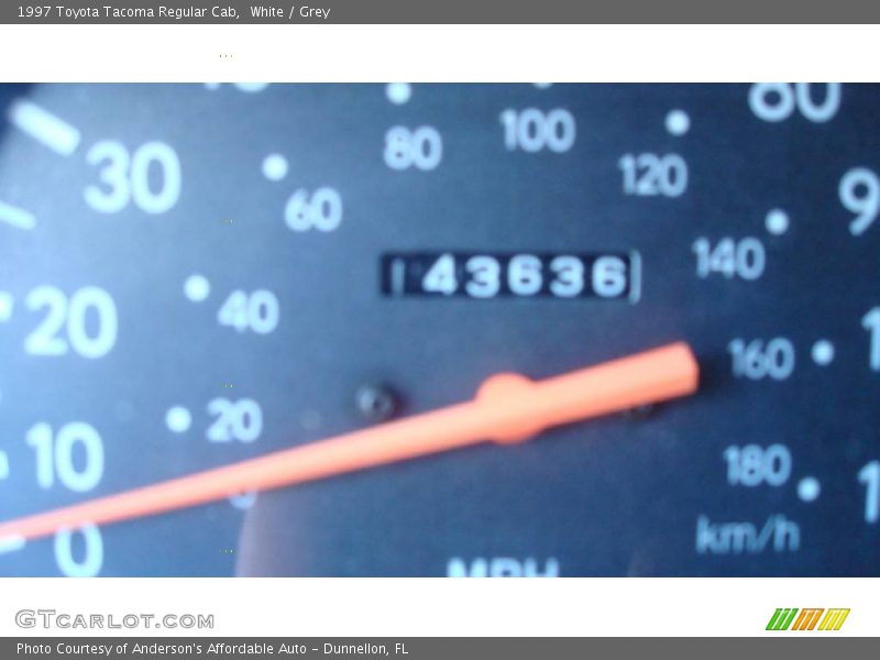 White / Grey 1997 Toyota Tacoma Regular Cab