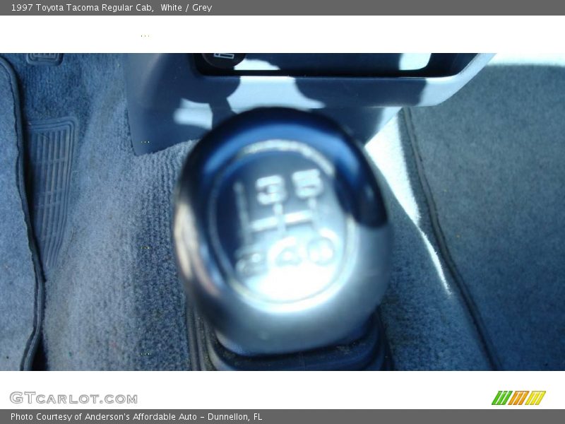 White / Grey 1997 Toyota Tacoma Regular Cab
