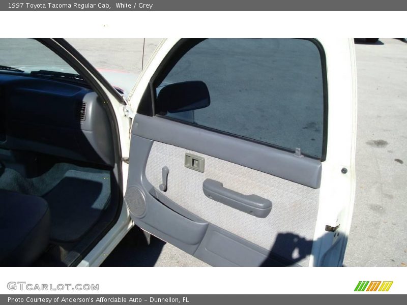 White / Grey 1997 Toyota Tacoma Regular Cab
