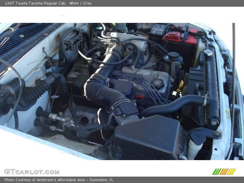 White / Grey 1997 Toyota Tacoma Regular Cab