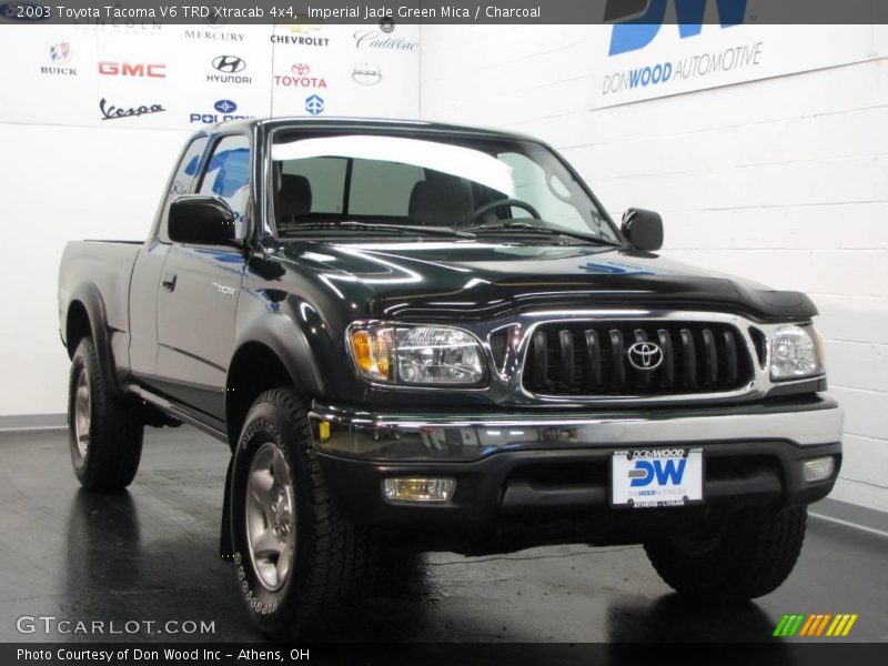 Imperial Jade Green Mica / Charcoal 2003 Toyota Tacoma V6 TRD Xtracab 4x4