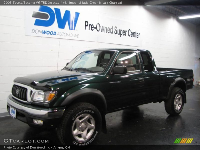 Imperial Jade Green Mica / Charcoal 2003 Toyota Tacoma V6 TRD Xtracab 4x4