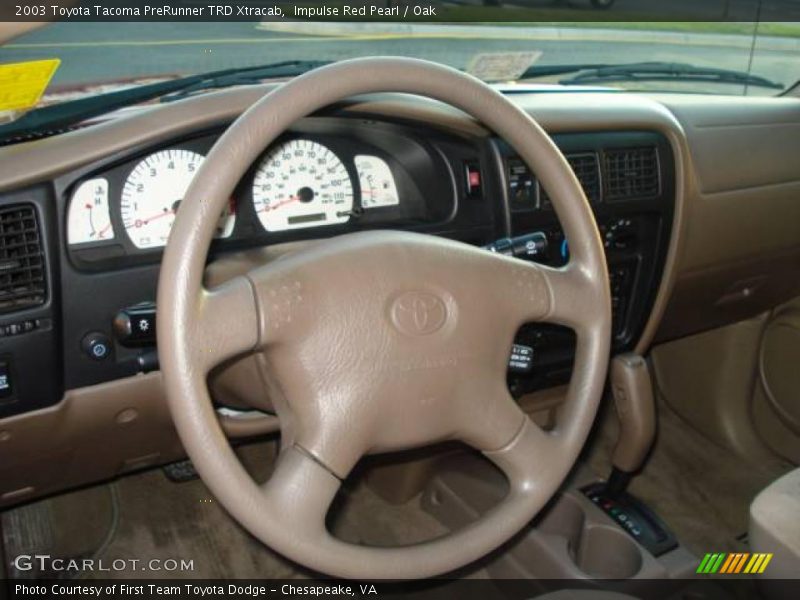 Impulse Red Pearl / Oak 2003 Toyota Tacoma PreRunner TRD Xtracab