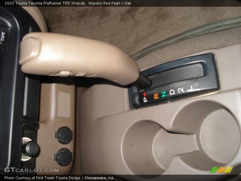 Impulse Red Pearl / Oak 2003 Toyota Tacoma PreRunner TRD Xtracab