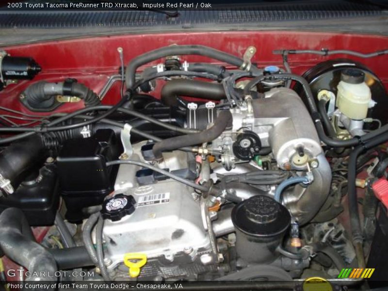 Impulse Red Pearl / Oak 2003 Toyota Tacoma PreRunner TRD Xtracab