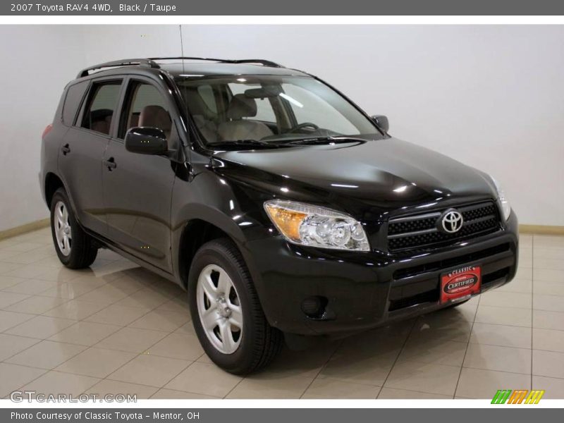 Black / Taupe 2007 Toyota RAV4 4WD
