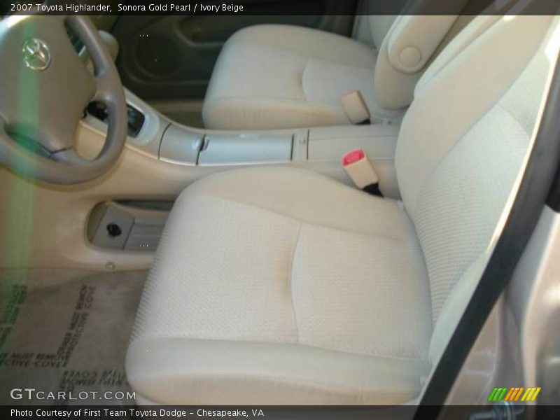 Sonora Gold Pearl / Ivory Beige 2007 Toyota Highlander