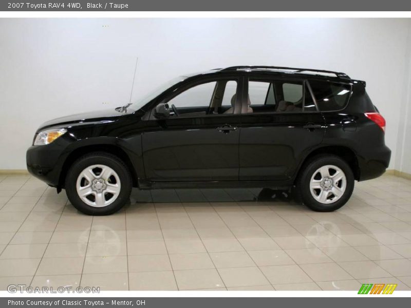 Black / Taupe 2007 Toyota RAV4 4WD