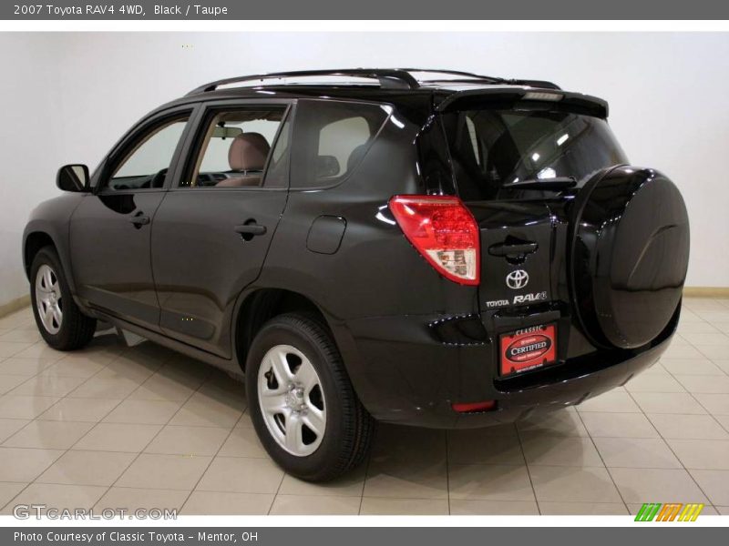 Black / Taupe 2007 Toyota RAV4 4WD