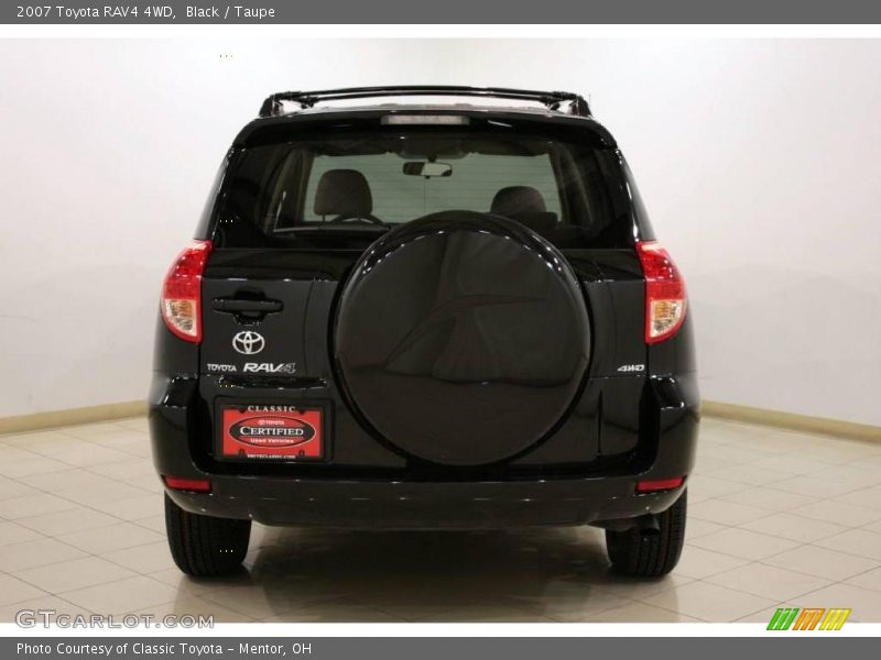 Black / Taupe 2007 Toyota RAV4 4WD