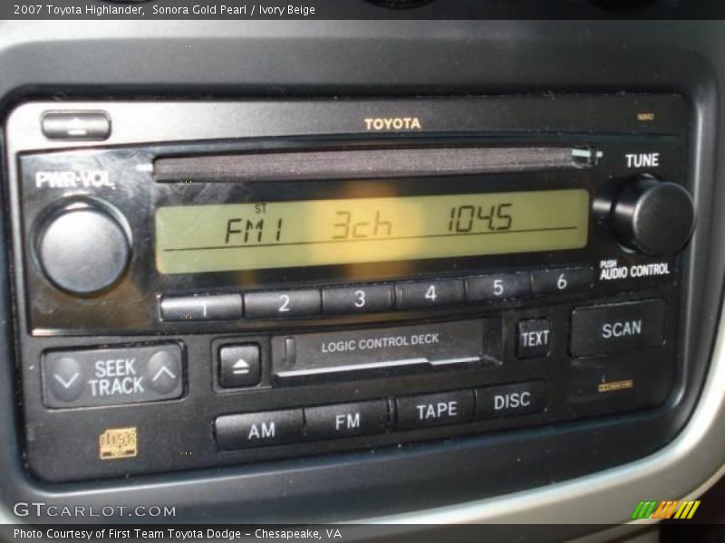 Sonora Gold Pearl / Ivory Beige 2007 Toyota Highlander