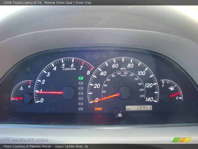 Mineral Green Opal / Stone Gray 2006 Toyota Camry LE V6