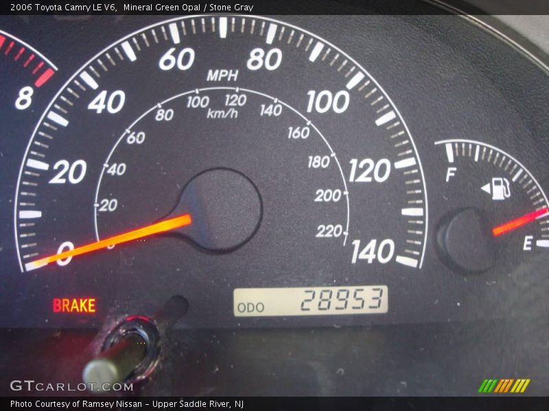 Mineral Green Opal / Stone Gray 2006 Toyota Camry LE V6