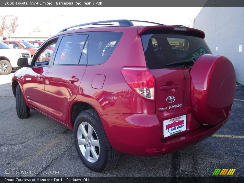 Barcelona Red Pearl / Ash 2008 Toyota RAV4 Limited