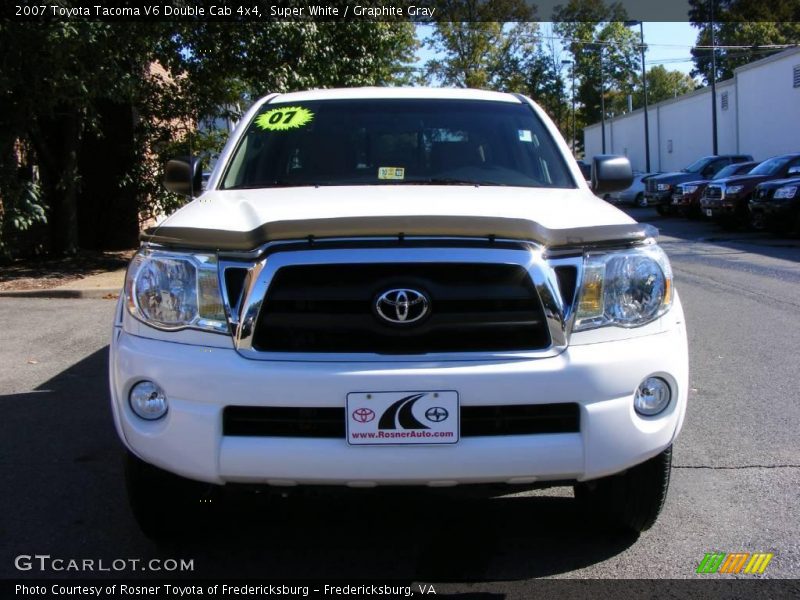 Super White / Graphite Gray 2007 Toyota Tacoma V6 Double Cab 4x4