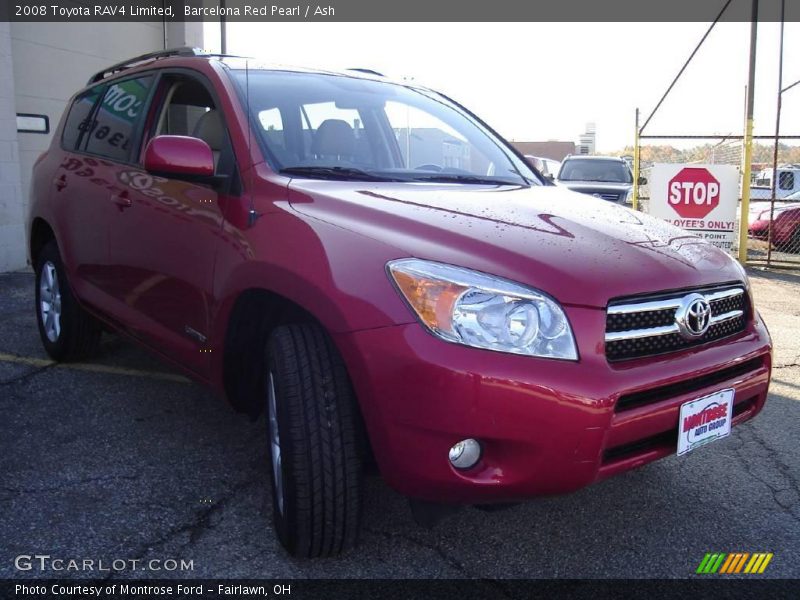 Barcelona Red Pearl / Ash 2008 Toyota RAV4 Limited