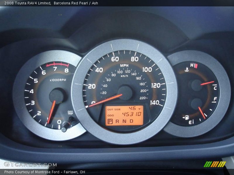Barcelona Red Pearl / Ash 2008 Toyota RAV4 Limited